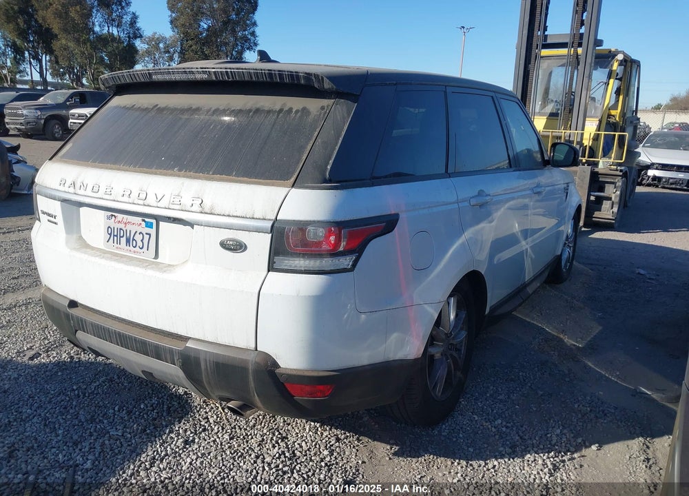 2016 LAND ROVER RANGE ROVER SPORT 3.0L V6 SUPERCHARGED SE VIN: SALWG2VF9GA545349