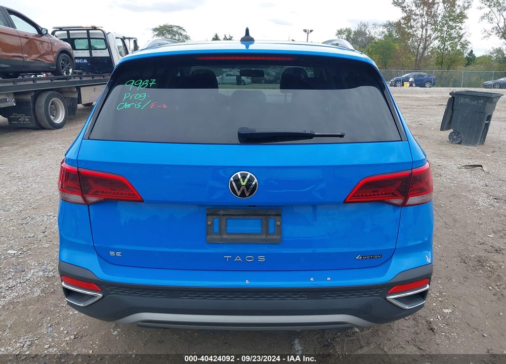 2022 VOLKSWAGEN TAOS 1.5T SE VIN: 3VVLX7B29NM092196