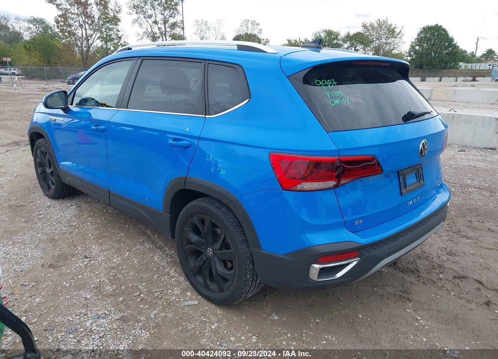 2022 VOLKSWAGEN TAOS 1.5T SE VIN: 3VVLX7B29NM092196