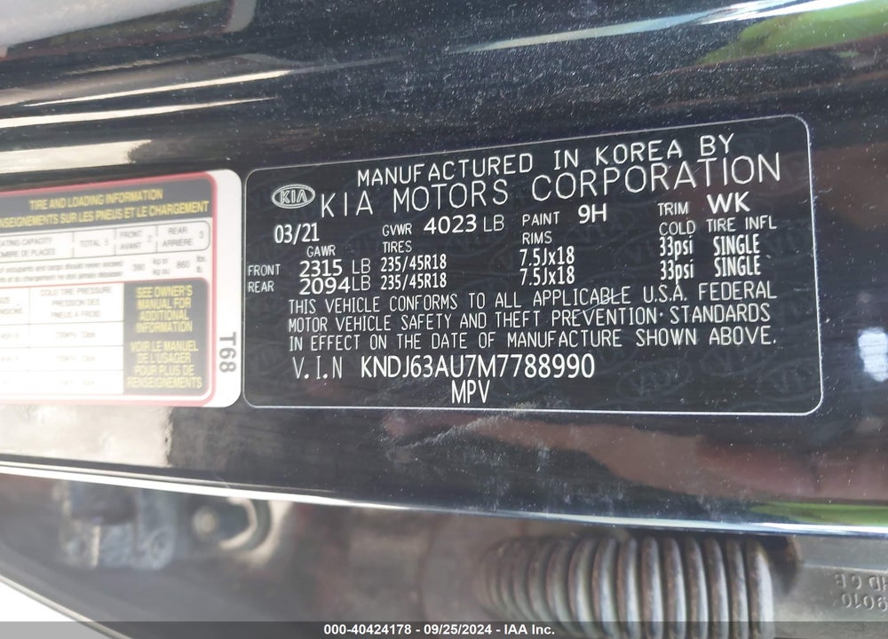 2021 KIA SOUL GT LINE VIN: KNDJ63AU7M7788990