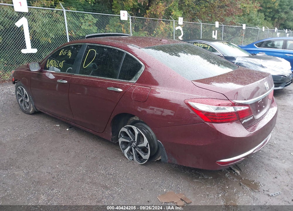 2016 HONDA ACCORD EX VIN: 1HGCR2F74GA163601
