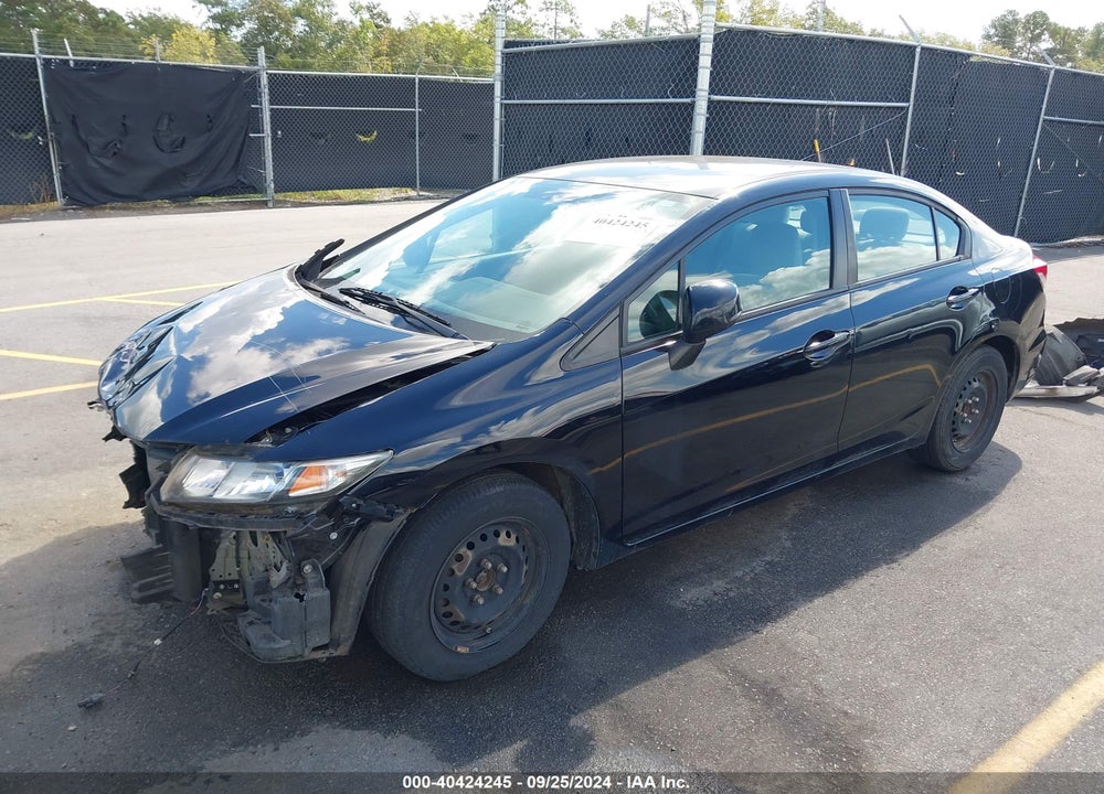 2013 HONDA CIVIC LX VIN: 19XFB2F52DE263042