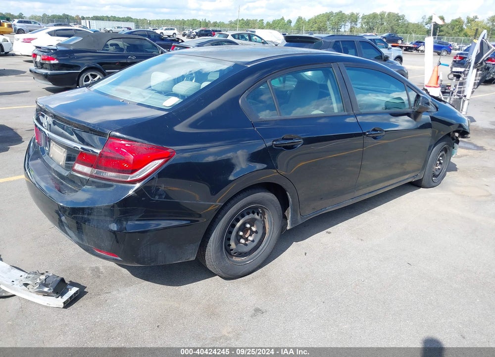 2013 HONDA CIVIC LX VIN: 19XFB2F52DE263042