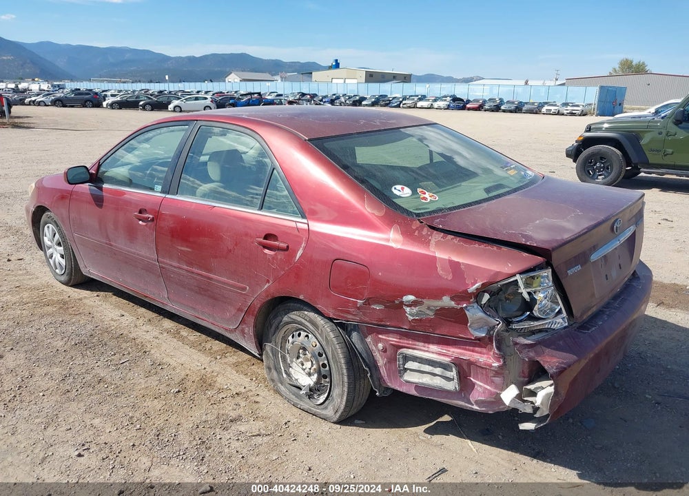2005 TOYOTA CAMRY LE VIN: JTDBE32K553002391