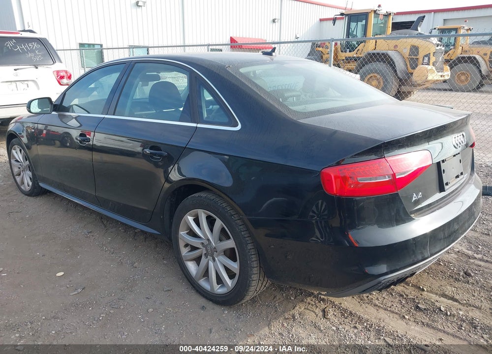 2014 AUDI A4 2.0T PREMIUM VIN: WAUAFAFLXEN031516