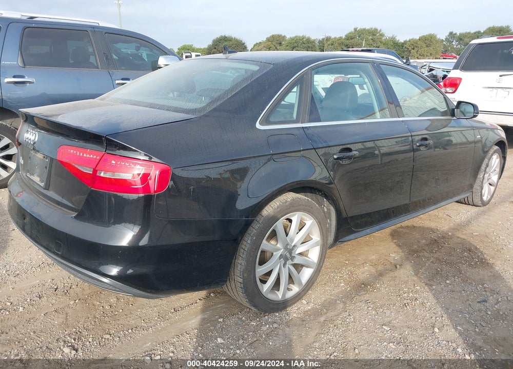 2014 AUDI A4 2.0T PREMIUM VIN: WAUAFAFLXEN031516