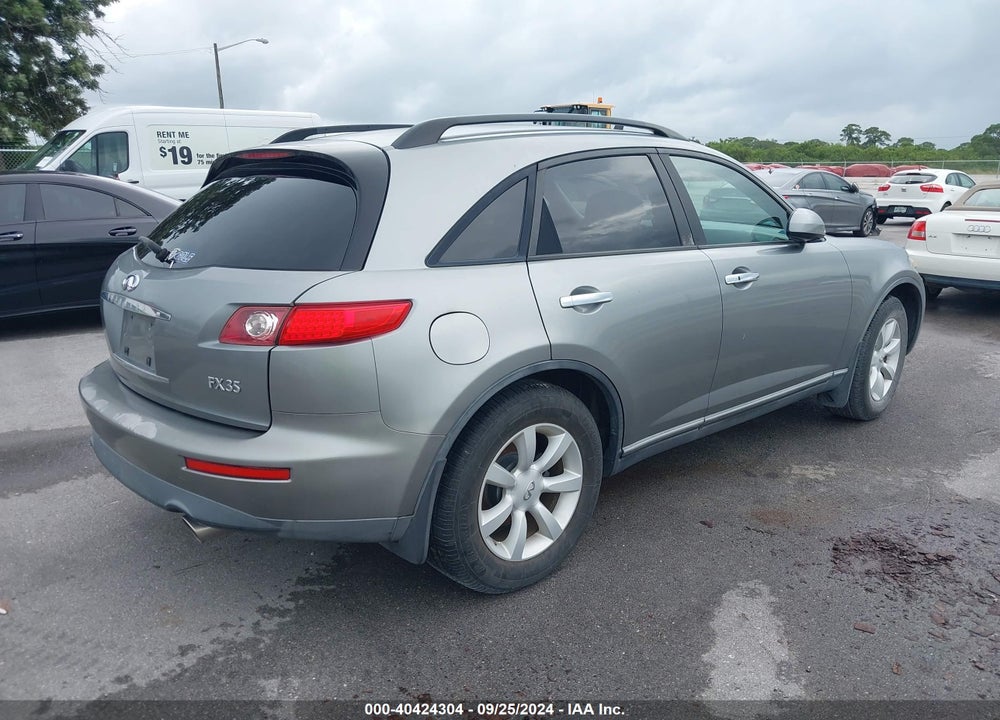2005 INFINITI FX35 VIN: JNRAS08UX5X101356
