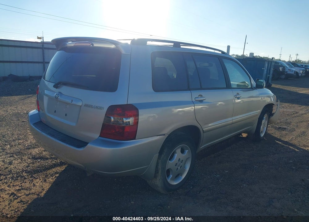 2006 TOYOTA HIGHLANDER LIMITED V6 VIN: JTEEP21A460149777