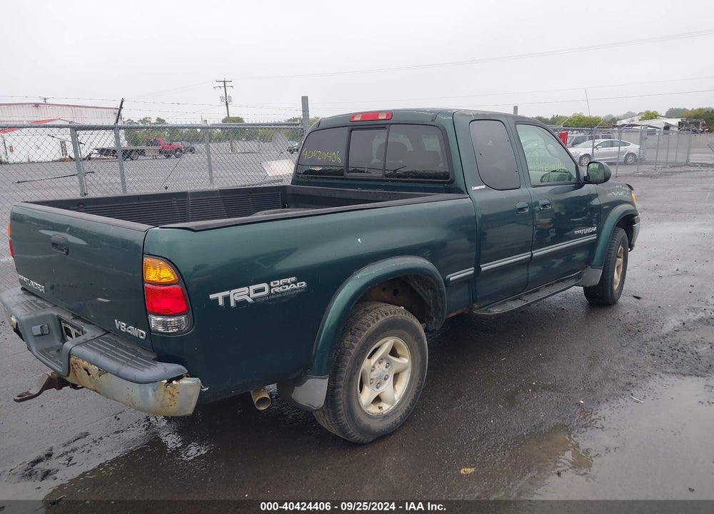 2000 TOYOTA TUNDRA LTD V8 VIN: 5TBBT4819YS122412