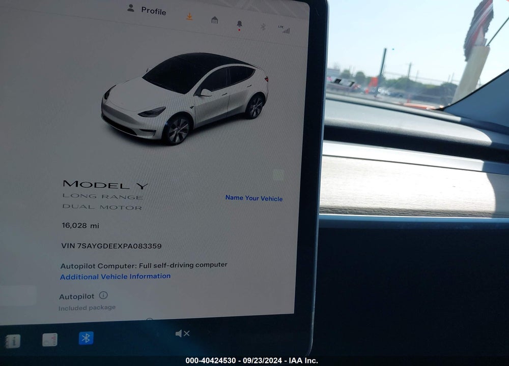 2023 TESLA MODEL Y AWD/LONG RANGE DUAL MOTOR ALL-WHEEL DRIVE VIN: 7SAYGDEEXPA083359
