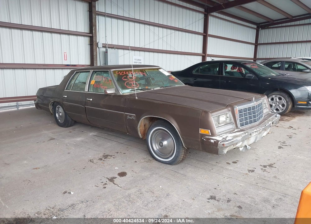 1981 PLYMOUTH GRAN FURY VIN: 1P3BR27K3BA104741