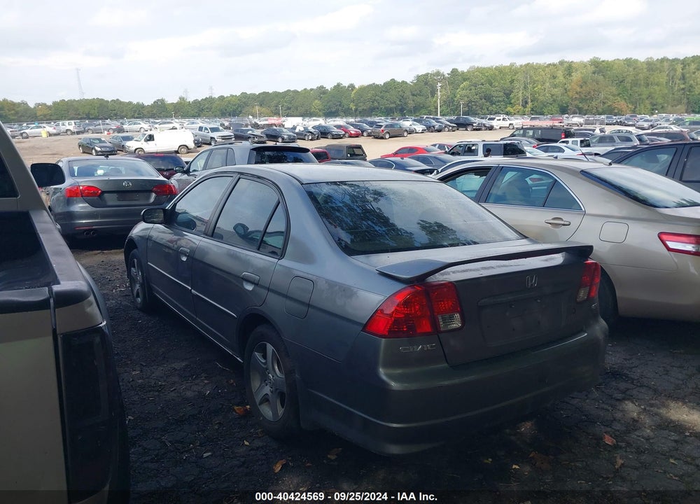 2005 HONDA CIVIC EX VIN: 2HGES26785H619224