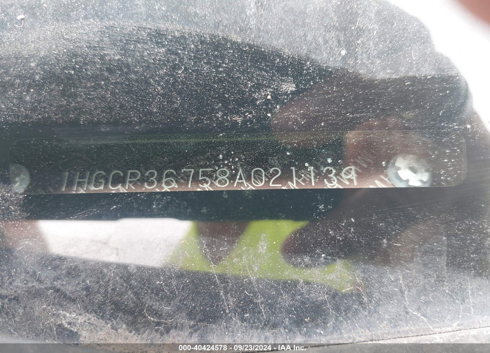 2008 HONDA ACCORD 3.5 EX VIN: 1HGCP36758A021139