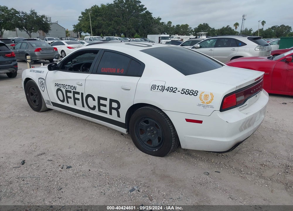 2013 DODGE CHARGER POLICE VIN: 2C3CDXAG5DH592281