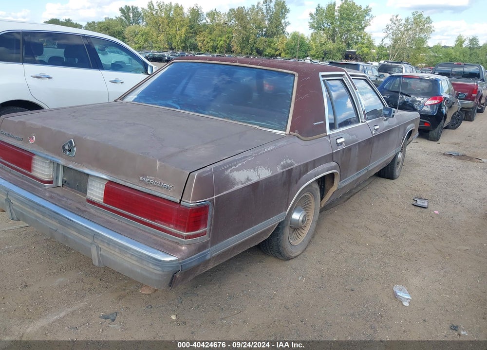 1989 MERCURY GRAND MARQUIS LS VIN: 2MEBM75F8KX685533