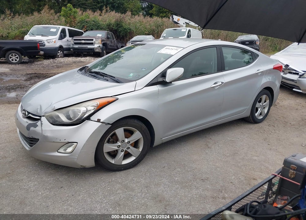 2013 HYUNDAI ELANTRA GLS VIN: 5NPDH4AE0DH309603