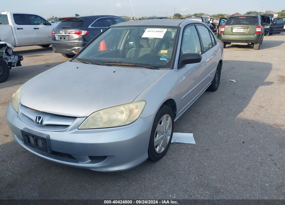 2005 HONDA CIVIC LX VIN: 1HGES16575L030760