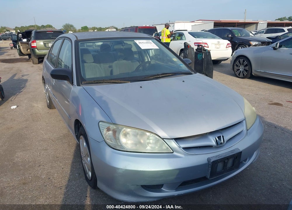 2005 HONDA CIVIC LX VIN: 1HGES16575L030760