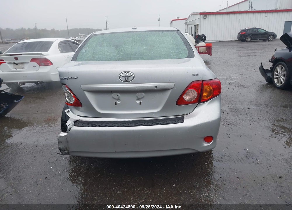2009 TOYOTA COROLLA LE VIN: JTDBL40E199062888
