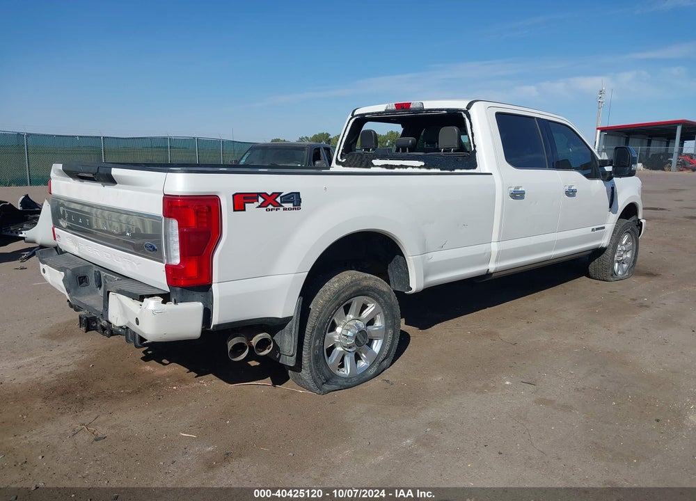 2019 FORD F-350 PLATINUM VIN: 1FT8W3BT5KEE74476