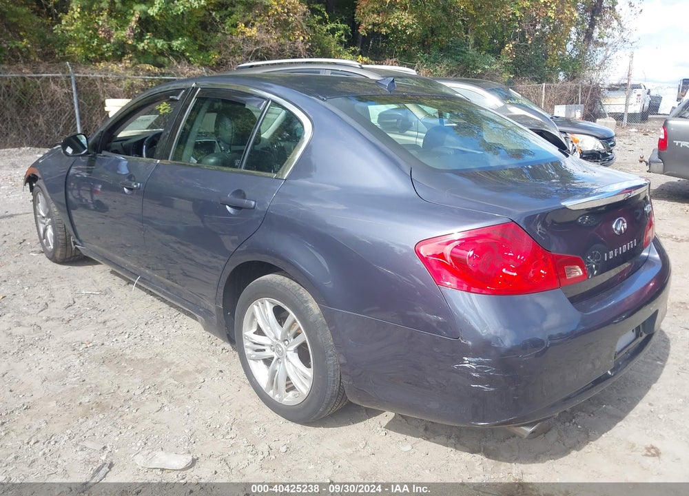2011 INFINITI G25X VIN: JN1DV6AR9BM652813