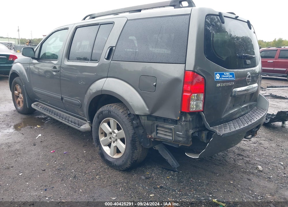 2008 NISSAN PATHFINDER LE/S/SE/SE OFF-ROAD VIN: 5N1AR18B28C657216