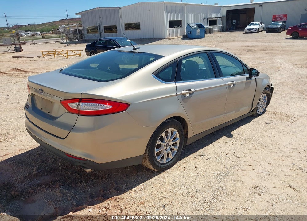 2016 FORD FUSION S VIN: 3FA6P0G74GR165350