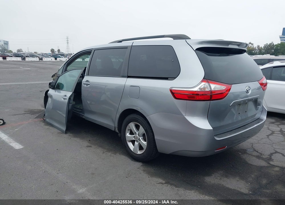 2016 TOYOTA SIENNA LE 8 PASSENGER VIN: 5TDKK3DC6GS747862