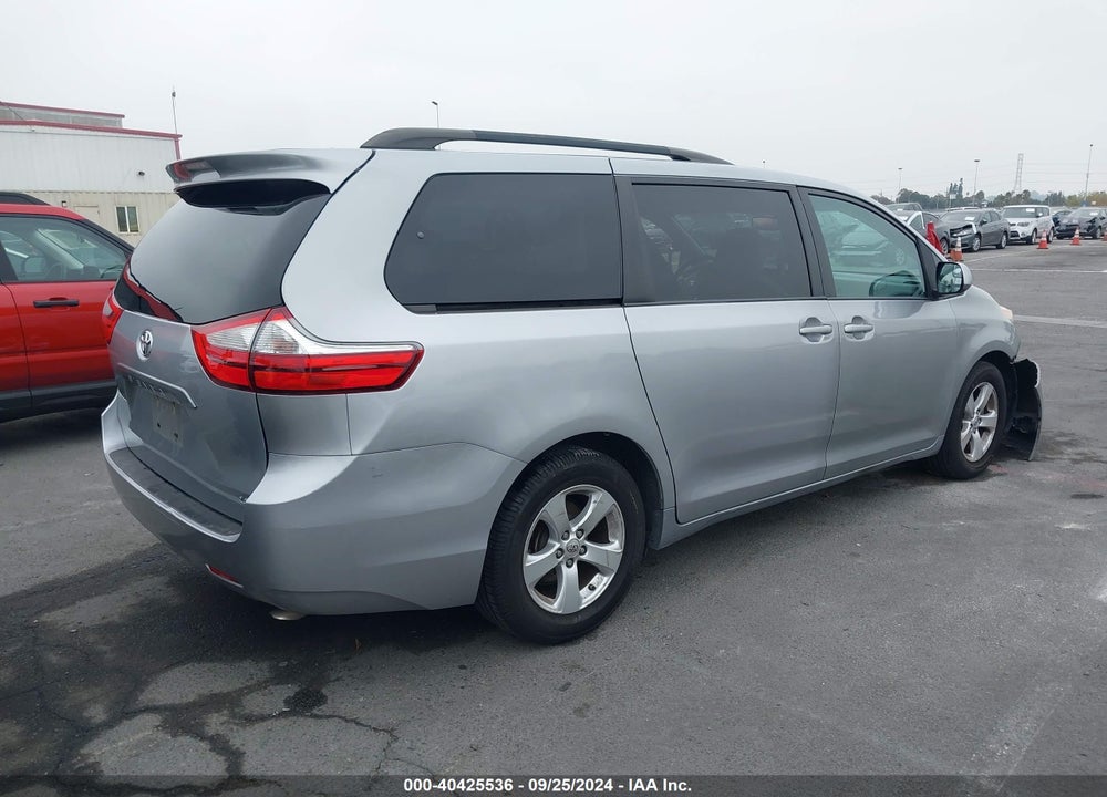 2016 TOYOTA SIENNA LE 8 PASSENGER VIN: 5TDKK3DC6GS747862