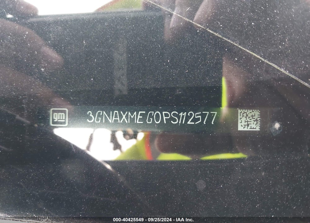 2023 CHEVROLET EQUINOX FWD RS VIN: 3GNAXMEG0PS112577