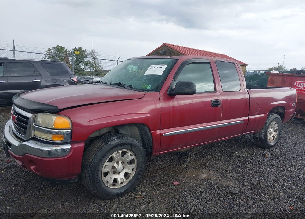 2005 GMC SIERRA 1500 SLE VIN: 1GTEK19B45E227227