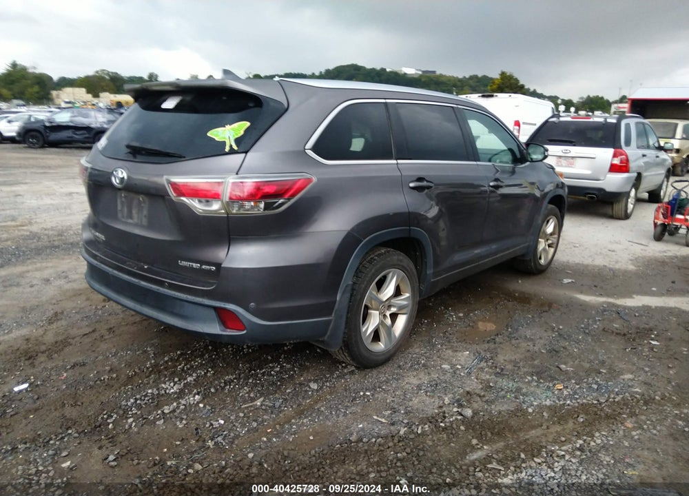 2016 TOYOTA HIGHLANDER LIMITED PLATINUM V6 VIN: 5TDDKRFHXGS232156