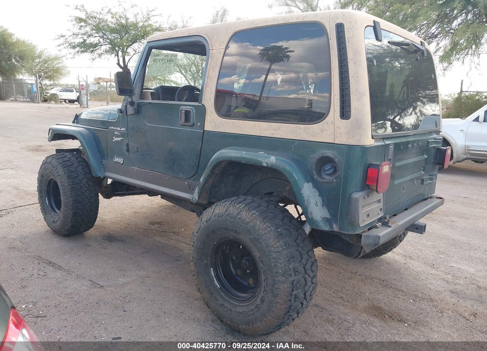 1999 JEEP WRANGLER SPORT VIN: 1J4FY19SXXP430613