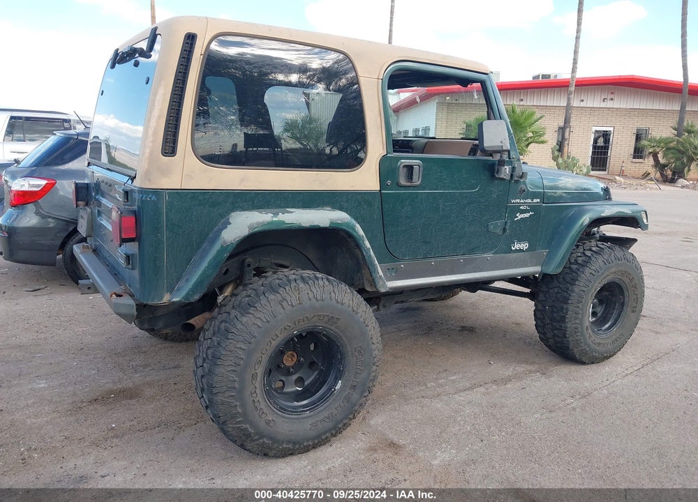 1999 JEEP WRANGLER SPORT VIN: 1J4FY19SXXP430613