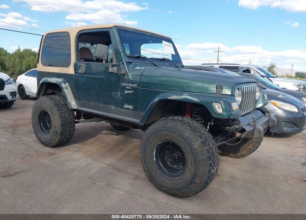 1999 JEEP WRANGLER SPORT VIN: 1J4FY19SXXP430613