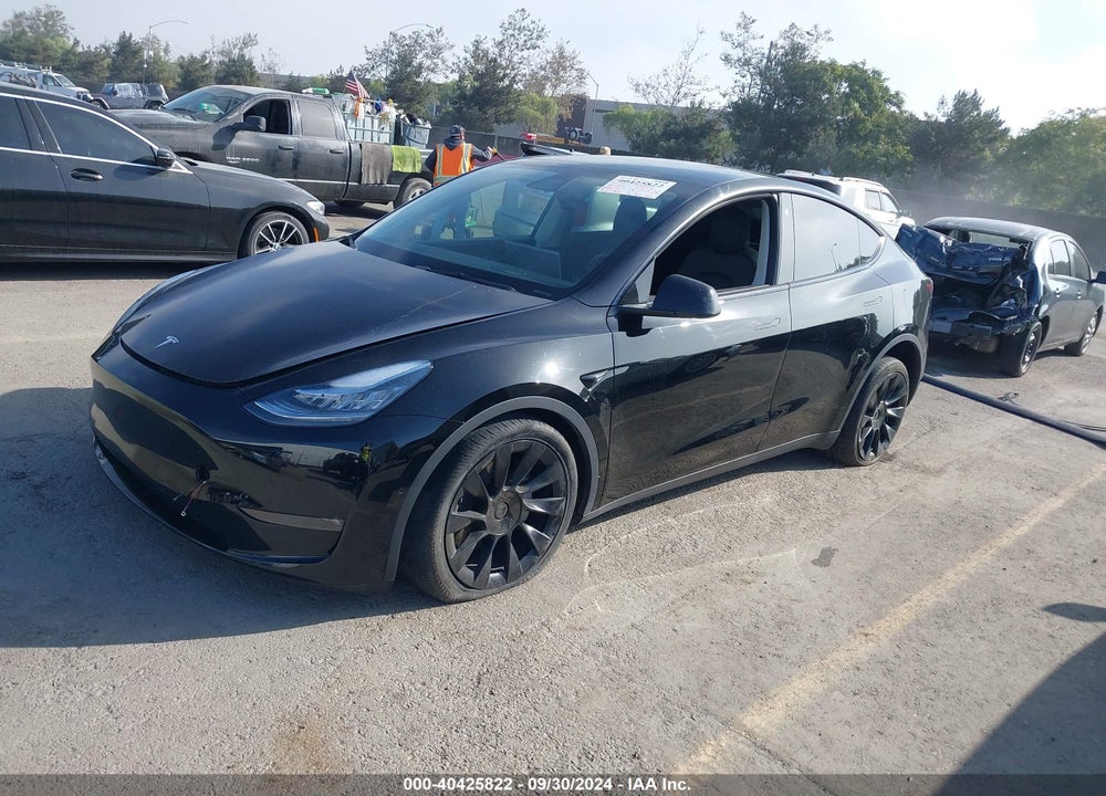 2021 TESLA MODEL Y LONG RANGE DUAL MOTOR ALL-WHEEL DRIVE VIN: 5YJYGDEEXMF208467