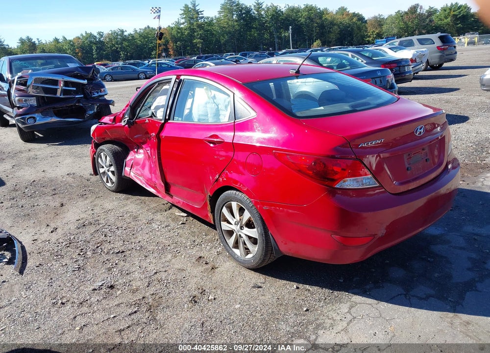2012 HYUNDAI ACCENT VIN: KMHCU4AE3CU166928