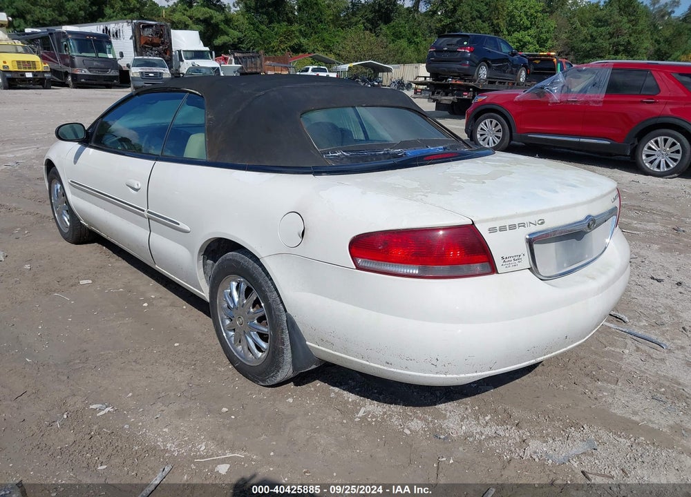 2002 CHRYSLER SEBRING LIMITED VIN: 1C3EL65R02N310005