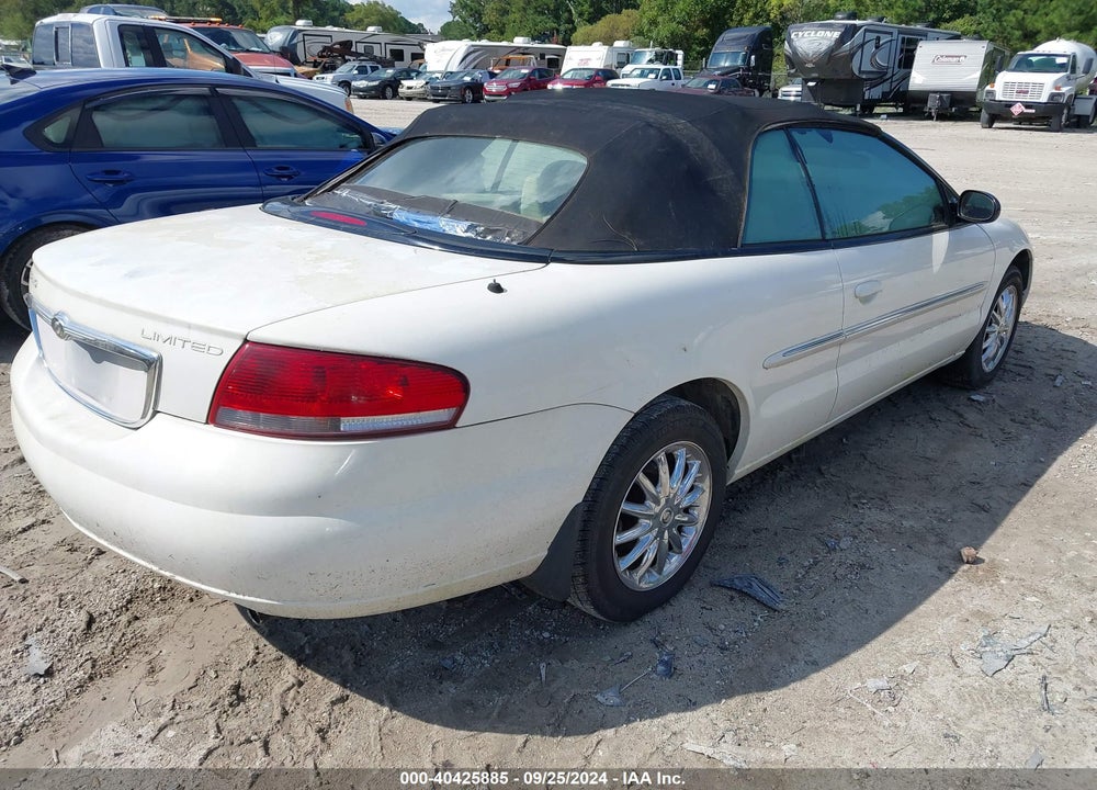2002 CHRYSLER SEBRING LIMITED VIN: 1C3EL65R02N310005