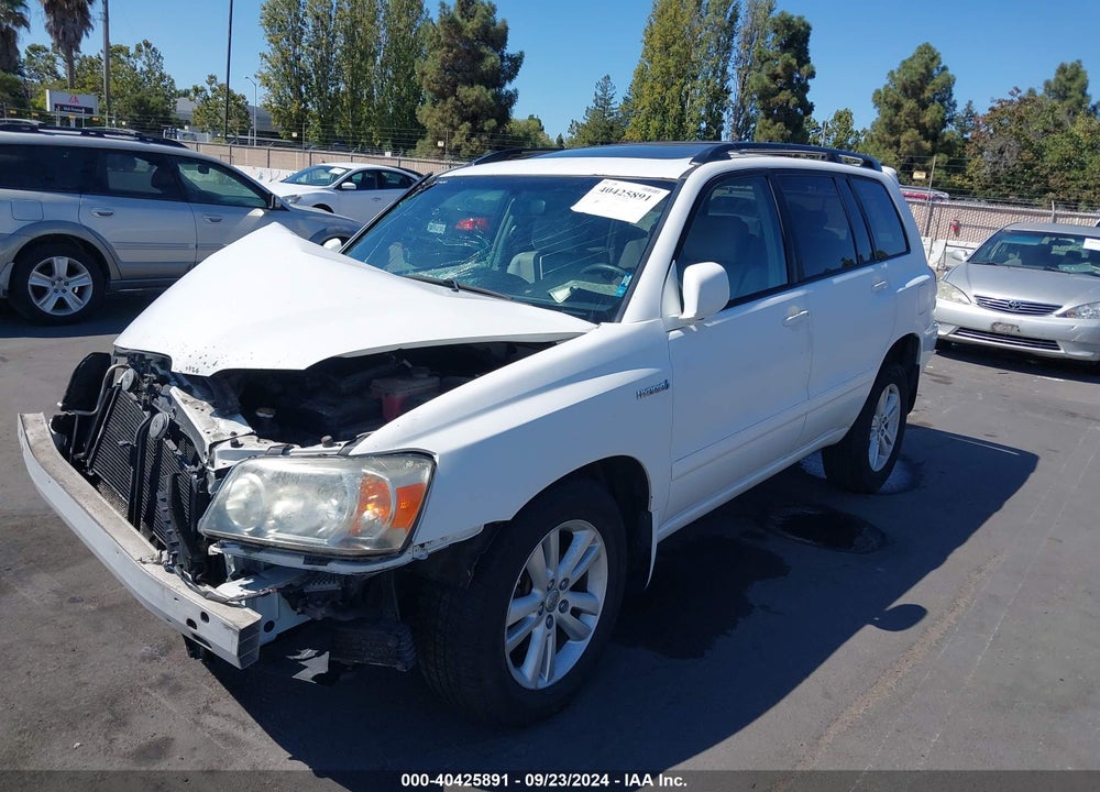 2007 TOYOTA HIGHLANDER HYBRID V6 VIN: JTEEW21AX70047503