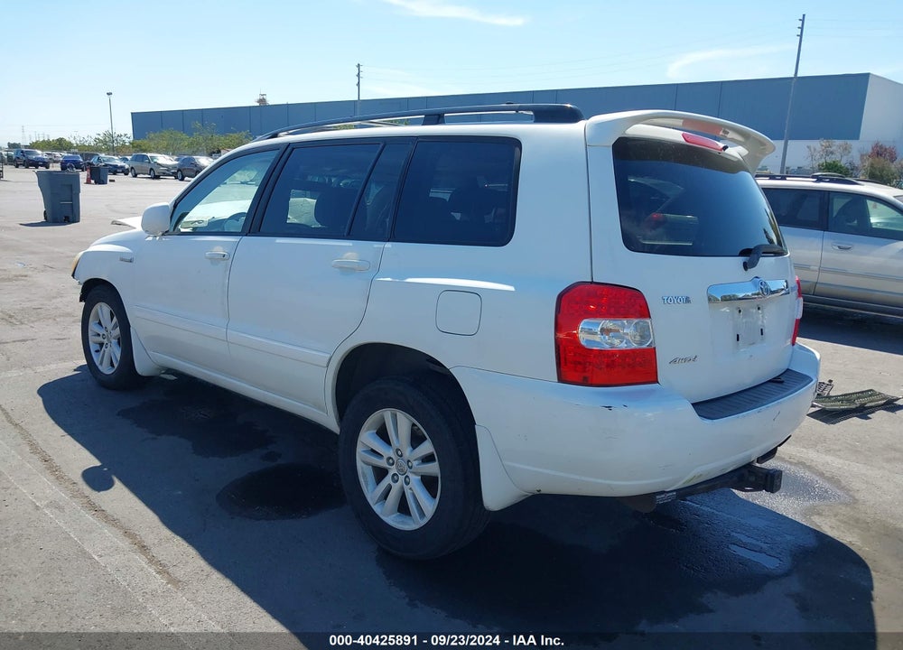 2007 TOYOTA HIGHLANDER HYBRID V6 VIN: JTEEW21AX70047503