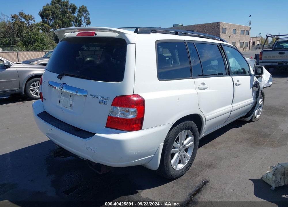 2007 TOYOTA HIGHLANDER HYBRID V6 VIN: JTEEW21AX70047503