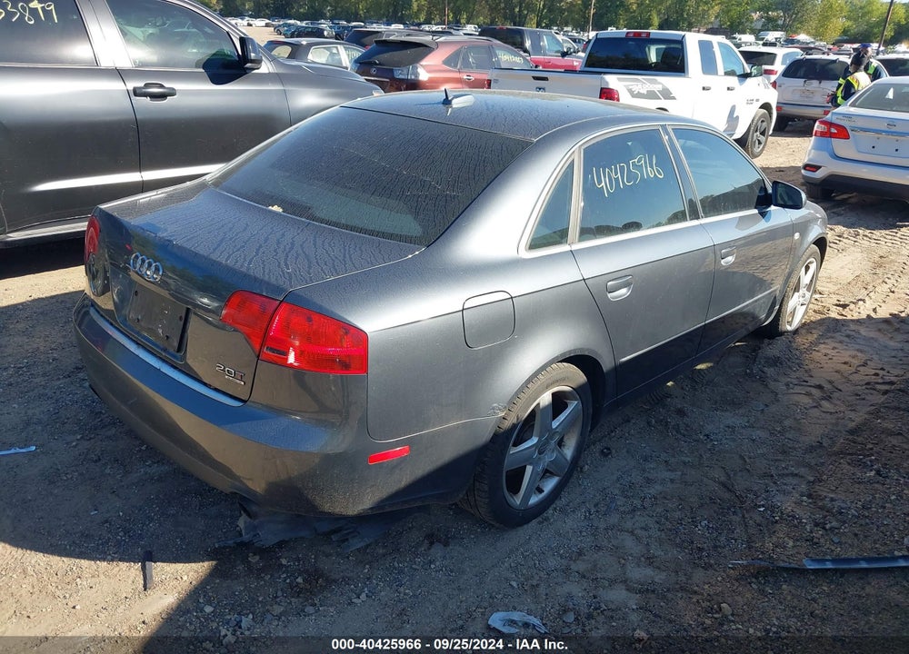 2005 AUDI A4 2.0T VIN: WAUDF68E45A508277