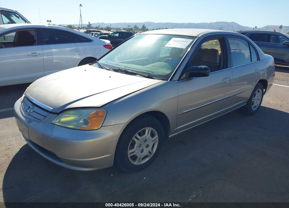 2002 HONDA CIVIC LX VIN: 1HGES16572L021679