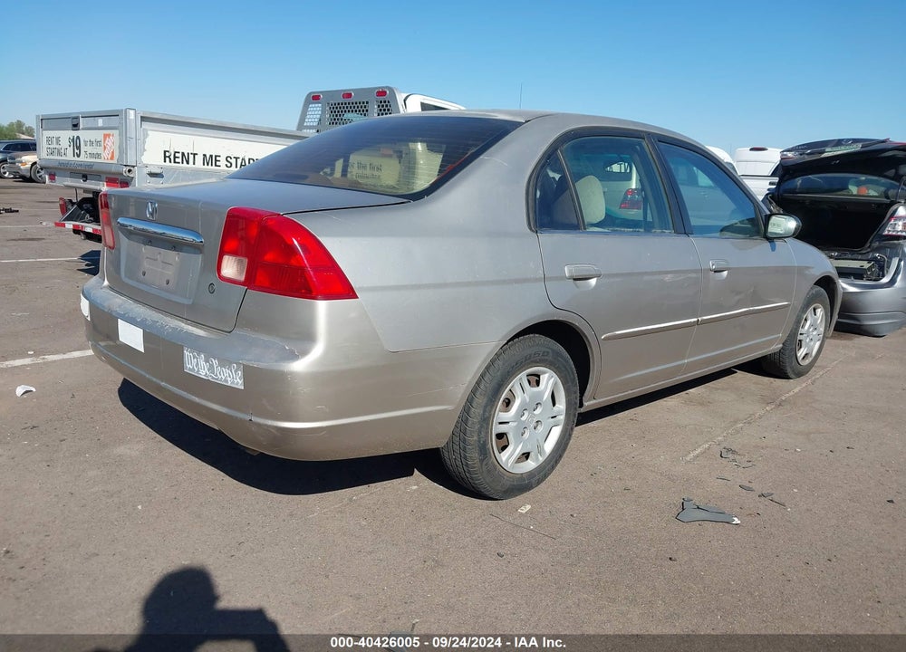2002 HONDA CIVIC LX VIN: 1HGES16572L021679