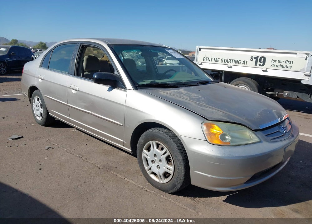 2002 HONDA CIVIC LX VIN: 1HGES16572L021679
