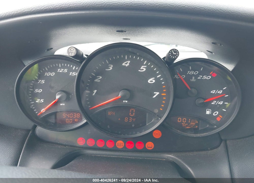 1999 PORSCHE BOXSTER VIN: WP0CA2985XU632834