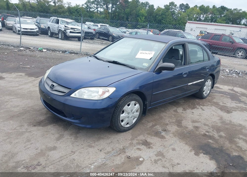 2005 HONDA CIVIC LX VIN: 2HGES16585H521710