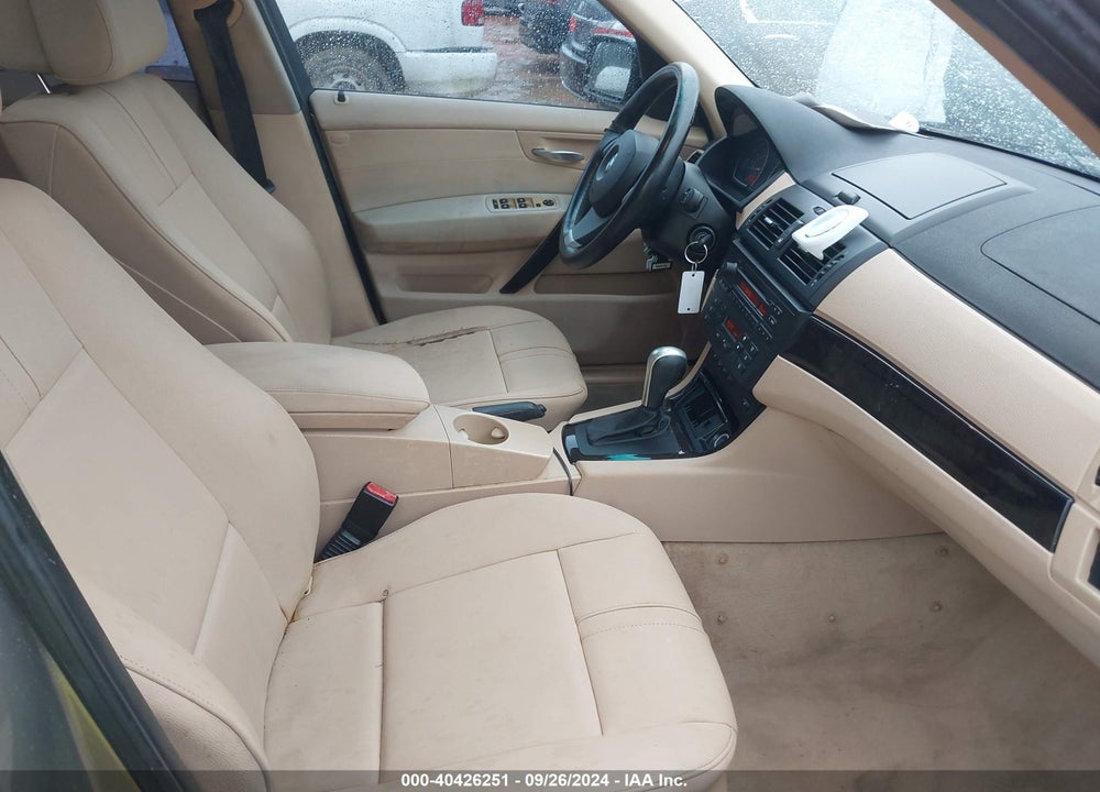 2008 BMW X3 3.0SI VIN: WBXPC93438WJ09069