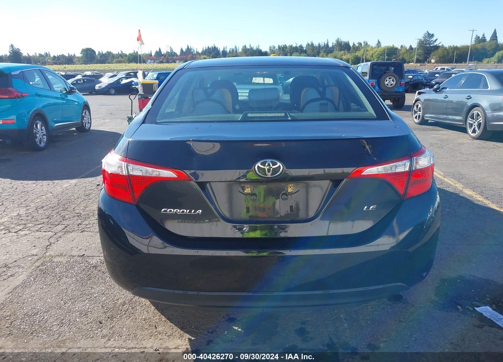 2016 TOYOTA COROLLA LE VIN: 2T1BURHE0GC697798